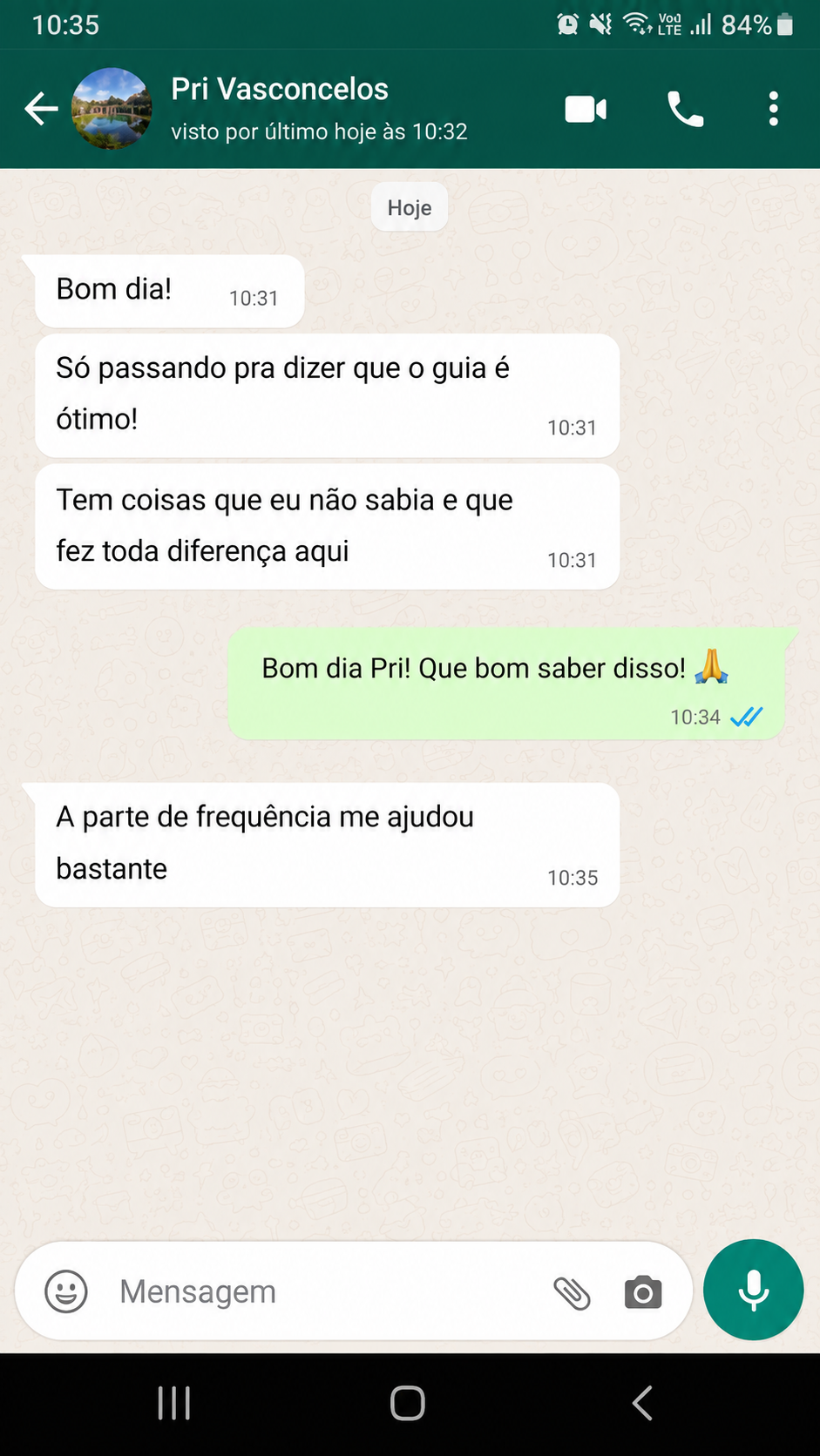 Depoimento de cliente